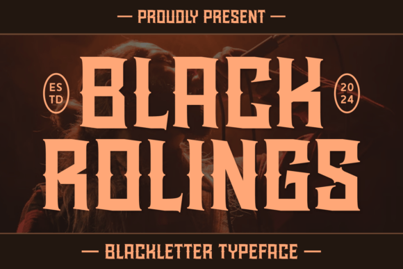 Black Rolings Font for Web Design