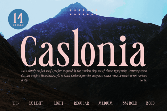Caslonia: A Serif Font for Web Design