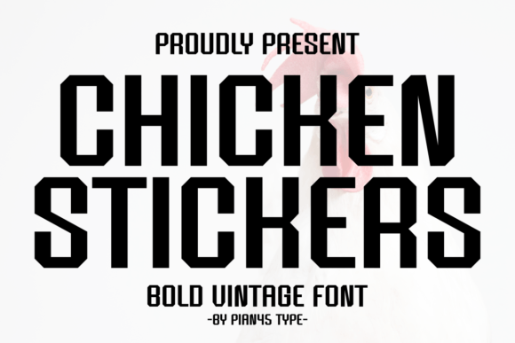 Chicken Stickers Font for Web Design