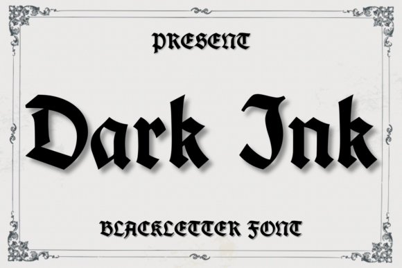 Dark Ink: A Bold Font for Timeless Design