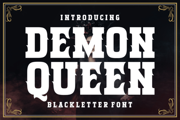 Demon Queen Font: Medieval Elegance for Designers