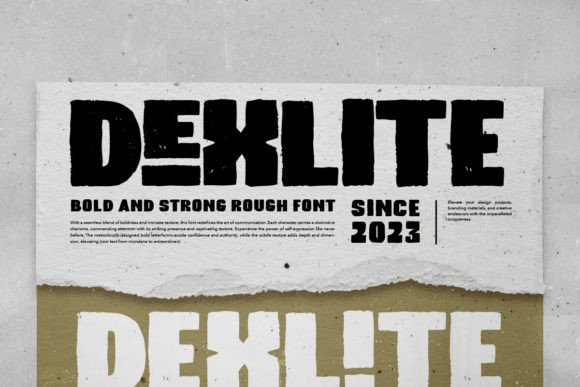 Dexlite: A Bold Font for Digital Marketing