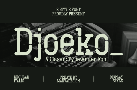 Djoeko Font: Vintage Charm for Crafters