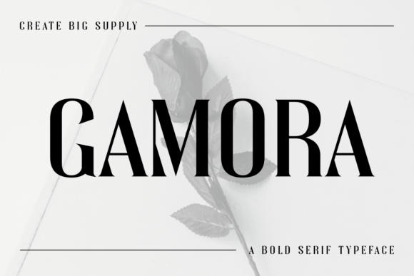 Gamora: A Bold Serif Font for Editorial Design