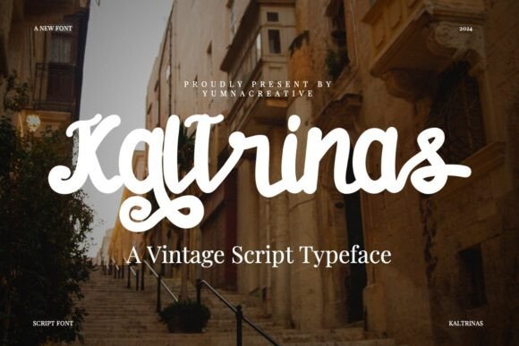Kaltrinas: A Vintage Script Font