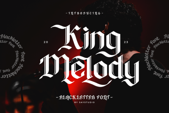 King Melody Font: Vintage Blackletter for Web Design