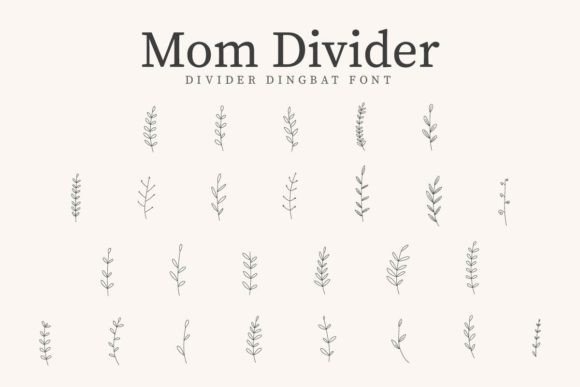 Mom Divider Font for Creative Projects