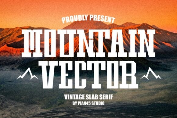Mountain Vector Font Review
