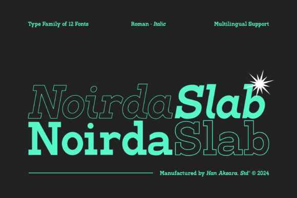 Noirda Font: Bold Classic for Craft Projects