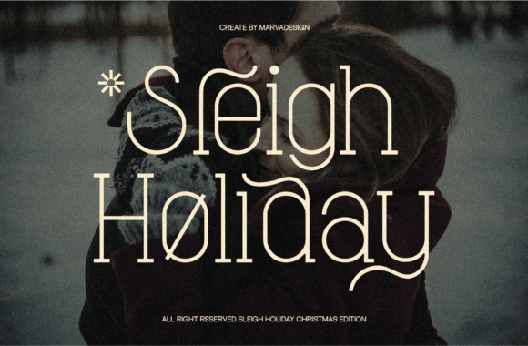 Sleigh Holiday: A Festive Serif Font for Handmade Creators