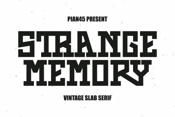 Strange Memory: A Bold Font for Impactful Campaigns