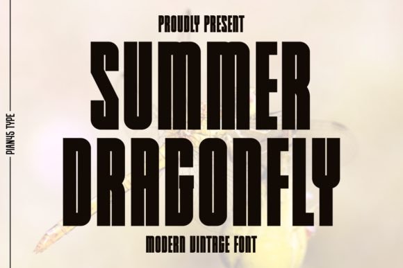 Summer Dragonfly Font