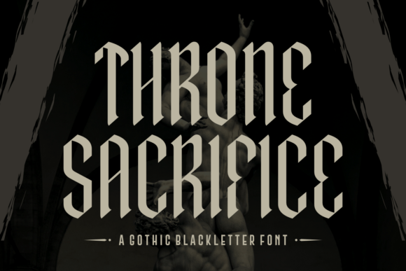 Throne Sacrifice: A Gothic Blackletter Font for Bold Digital Identity